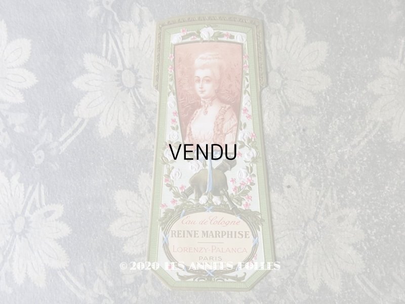 画像1: アンティーク パフュームラベル REINE MARPHISE EAU DE COLOGNE - LORENZY-PALANCA PARIS -