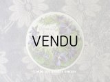 アンティーク パウダーボックスのラベル 菫 POUDRE DE RIZ ETEA VIOLETTA - CLAUDIUS LUBIN -