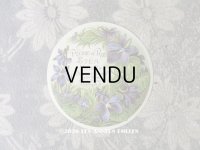 アンティーク パウダーボックスのラベル 菫 POUDRE DE RIZ ETEA VIOLETTA - CLAUDIUS LUBIN -