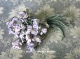 画像1: アンティーク 薄紫の布花 コサージュ  (1)