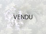 アンティーク 薄紫の布花 コサージュ 