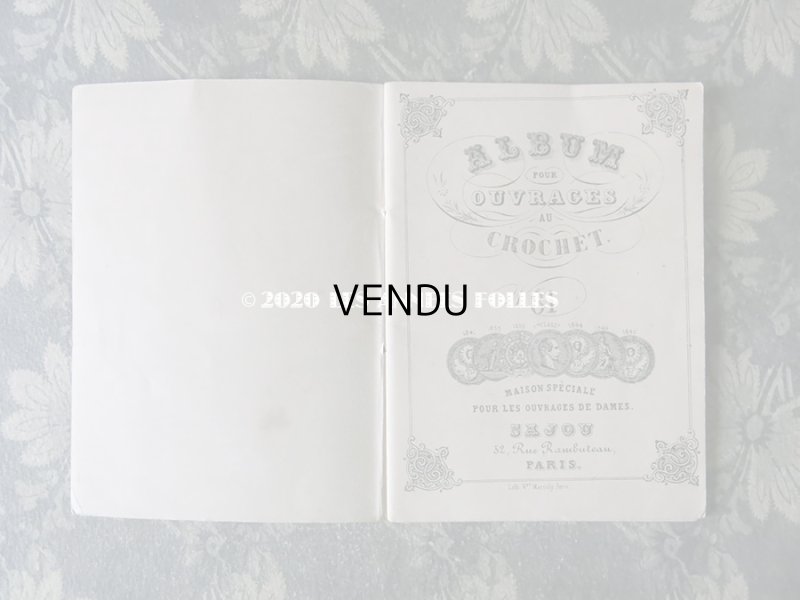 画像3: 1855〜1882年 アンティーク クロシェレースの図案帳 ALBUM POUR OUVRAGES AU CROCHET N81 - MAISON SAJOU - (35)