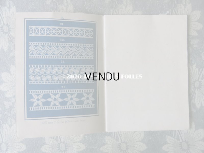 画像6: 1855〜1882年 アンティーク クロシェレースの図案帳 ALBUM POUR OUVRAGES AU CROCHET N81 - MAISON SAJOU - (35)