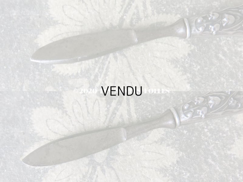 画像11: アンティーク シルバー製 レタリングセット 鈴蘭 ペン軸 & レターオープナー & シーリングスタンプ & ペーパーナイフ