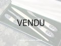 アンティーク シルバー製 レタリングセット 鈴蘭 ペン軸 & レターオープナー & シーリングスタンプ & ペーパーナイフ