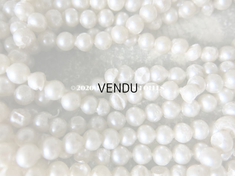 画像9: 1920年代 アンティーク 吹きガラス製 フェイクパール スフレビーズ 6mm 