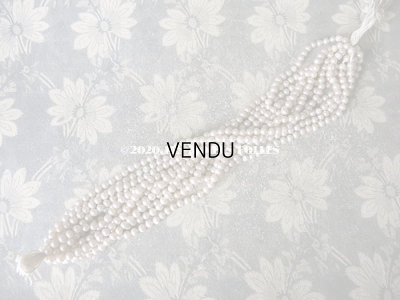 画像3: 1920年代 アンティーク 吹きガラス製 フェイクパール スフレビーズ 6mm 