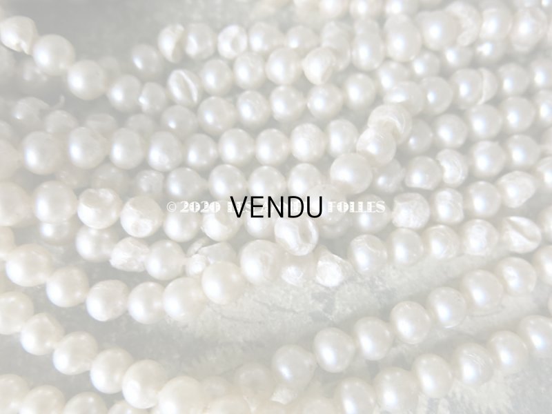 画像8: 1920年代 アンティーク 吹きガラス製 フェイクパール スフレビーズ 6mm 