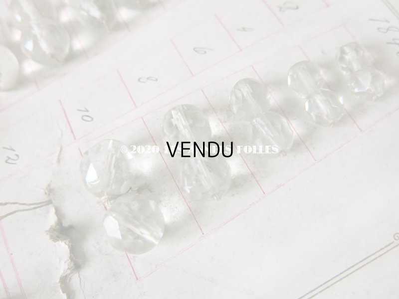 画像8: アンティーク  ロザリオ用ビーズのサンプラー ファセットカット入り ガラス製ビーズ