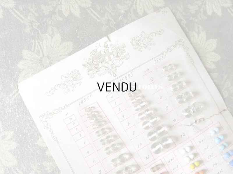 画像3: アンティーク  ロザリオ用ビーズのサンプラー ファセットカット入り ガラス製ビーズ