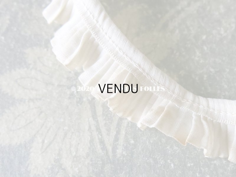 画像7: アンティーク オフホワイトのプリーツリボン