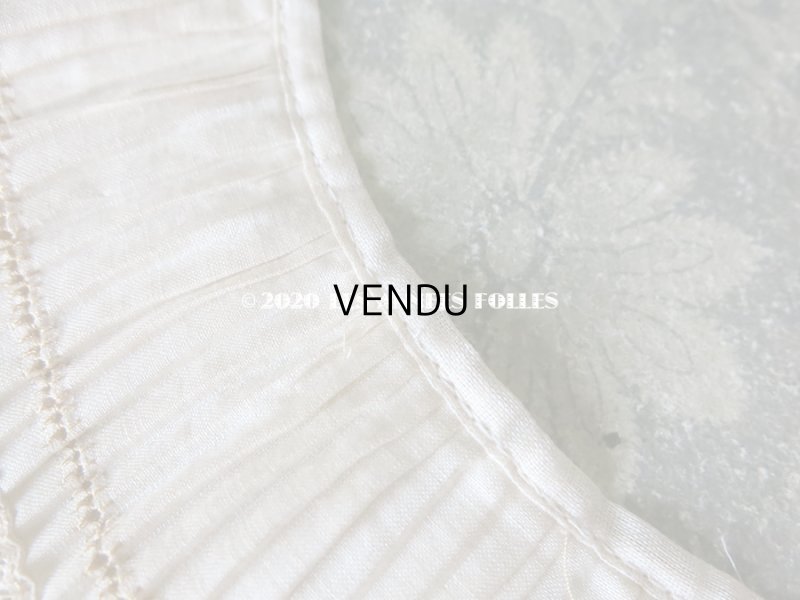 画像5: アンティーク 幅広  2段のプリーツ ドレスの裾