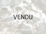アンティーク オフホワイトのプリーツリボン