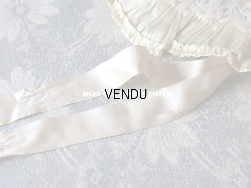 画像9: アンティーク シルクシフォンのフリル ハンキーケース　ポシェット レモン色