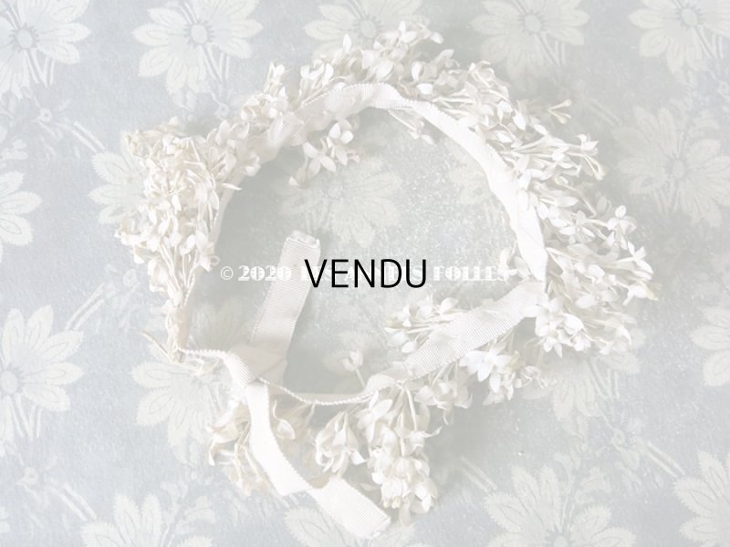 画像8: アンティーク ホワイトライラックの花冠 ヘッドリース　ウェディング 結婚式 ティアラ