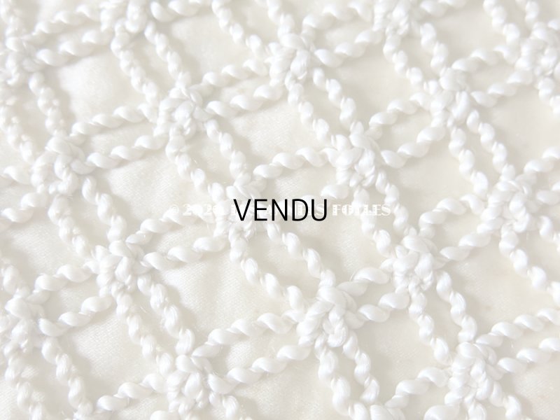 画像6: アンティーク シルクシフォンのフリル ハンキーケース　ポシェット レモン色