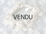 アンティーク ホワイトライラックの花冠 ヘッドリース　ウェディング 結婚式 ティアラ