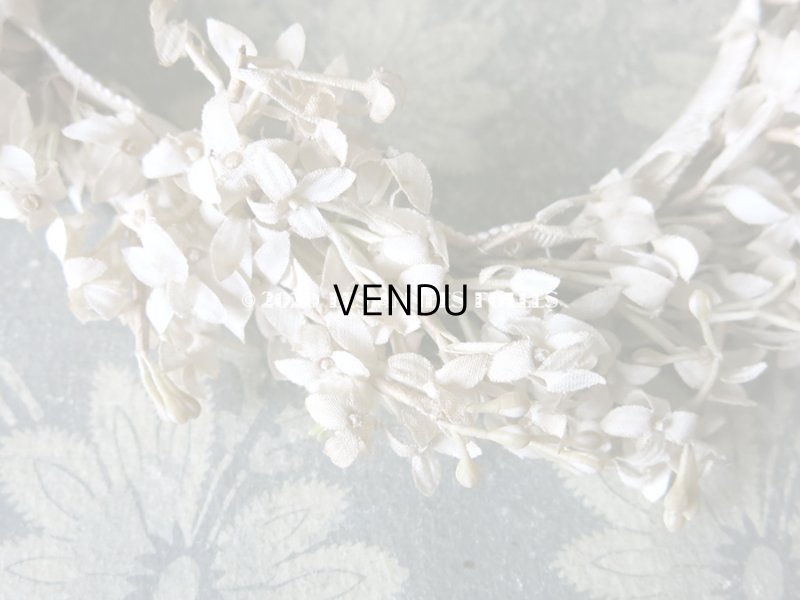 画像4: アンティーク ホワイトライラックの花冠 ヘッドリース　ウェディング 結婚式 ティアラ