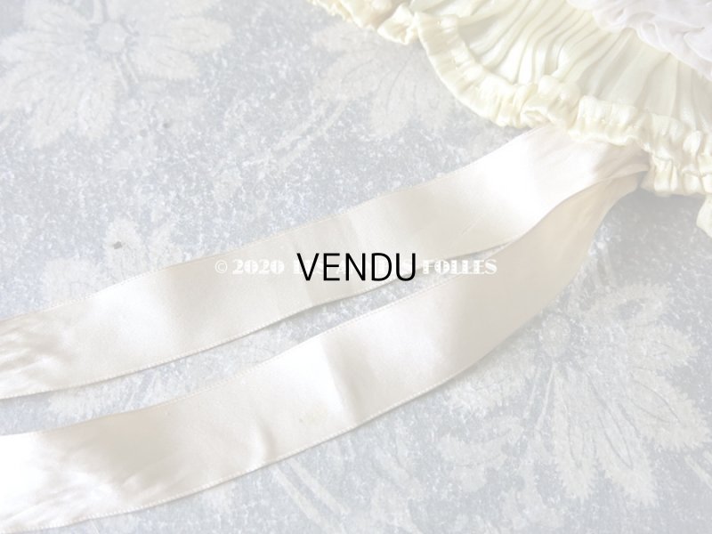 画像11: アンティーク シルクシフォンのフリル ハンキーケース　ポシェット レモン色