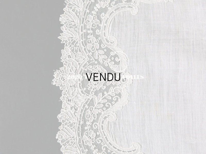 画像8: アンティーク ポワンドガーズ 結婚式のハンカチ 『ポワン・ド・ガーズ』