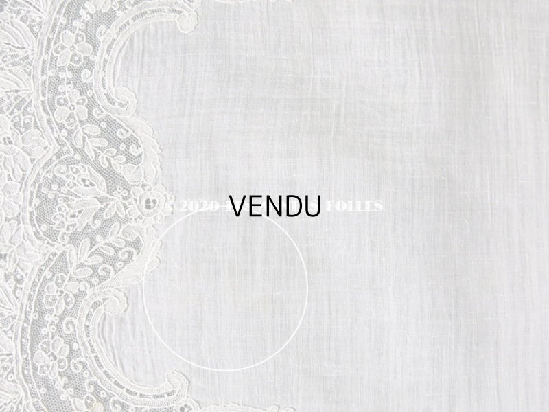 画像11: アンティーク ポワンドガーズ 結婚式のハンカチ 『ポワン・ド・ガーズ』