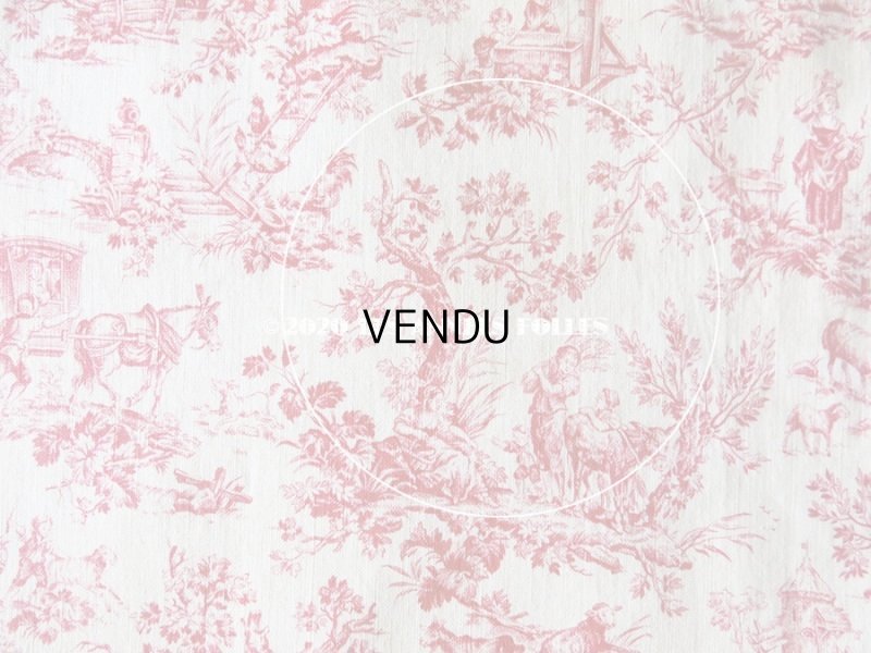 画像17: アンティーク 小さな絵柄 トワル・ド・ジュイ　コットン製ファブリック　