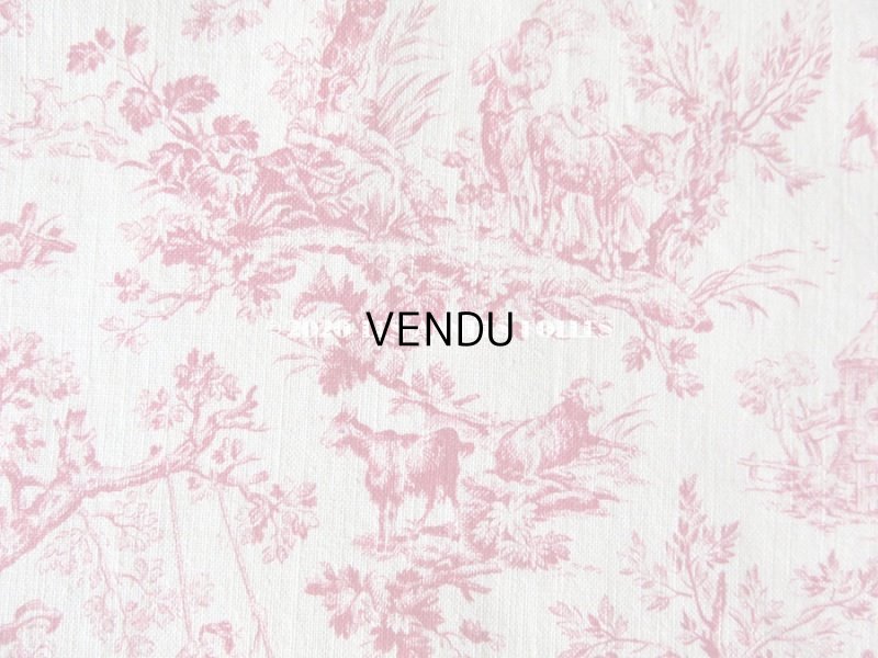 画像8: アンティーク 小さな絵柄 トワル・ド・ジュイ　コットン製ファブリック　