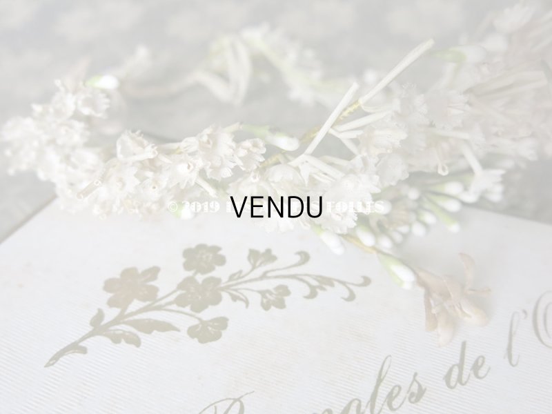 画像12: アンティーク 白い花&ワックスフラワーの花冠 ヘッドリース ウェディング 結婚式 ティアラ