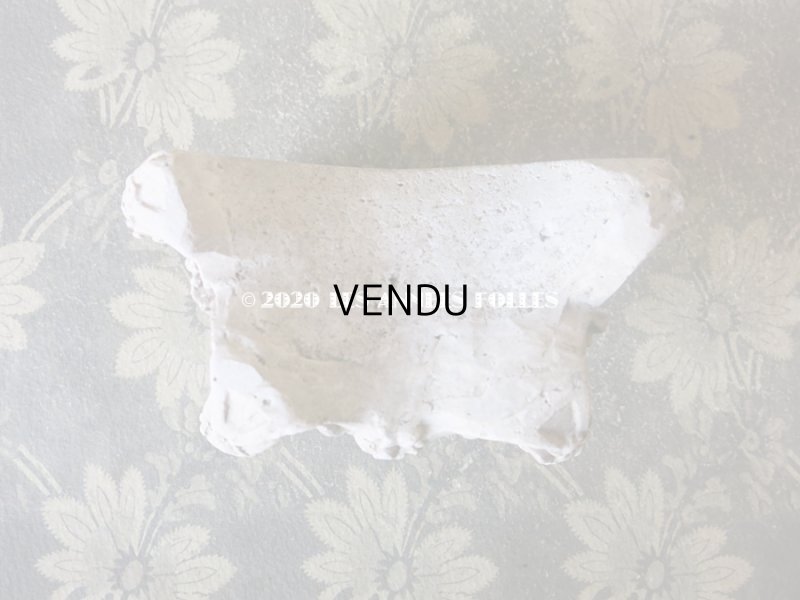 画像5: アンティーク 石膏の小さな台座 リボンのガーランド