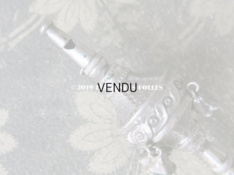 画像6: 19世紀 ナポレオン3世時代 アンティーク ラトル シルバー製 