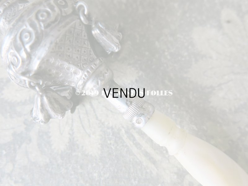 画像5: 19世紀 ナポレオン3世時代 アンティーク ラトル シルバー製 