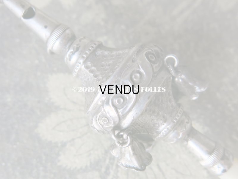 画像8: 19世紀 ナポレオン3世時代 アンティーク ラトル シルバー製 