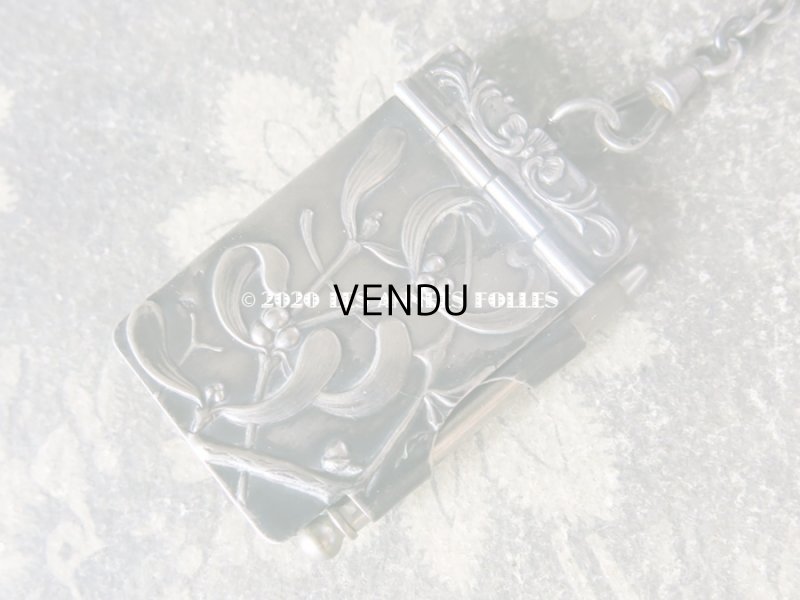 画像9: 1900年代 アンティーク シルバー製 シャトレーヌ ヤドリギ