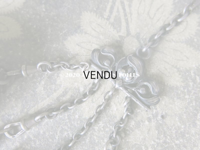 画像17: 1900年代 アンティーク シルバー製 シャトレーヌ ヤドリギ