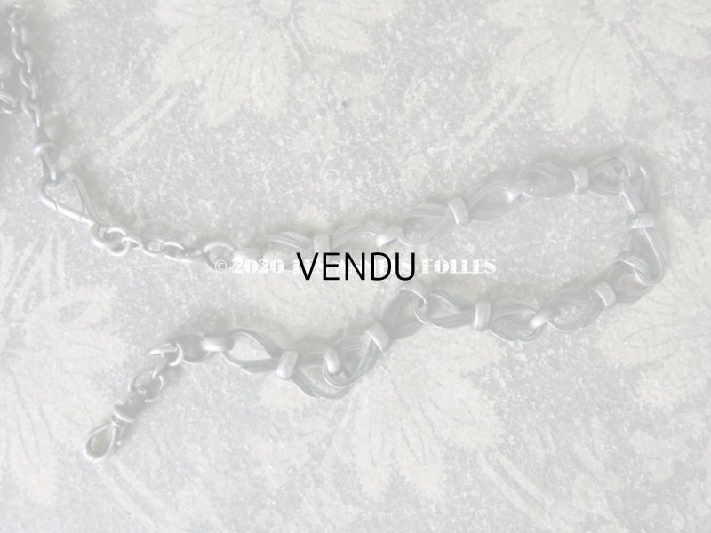 画像20: 1900年代 アンティーク シルバー製 シャトレーヌ ヤドリギ