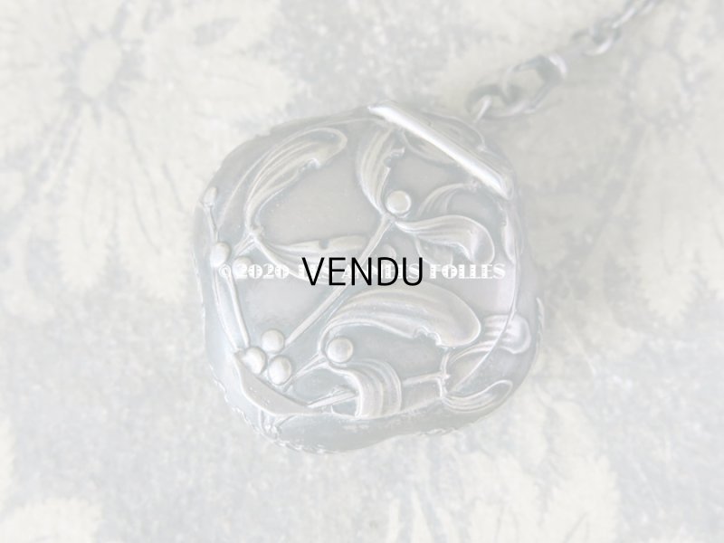 画像3: 1900年代 アンティーク シルバー製 シャトレーヌ ヤドリギ