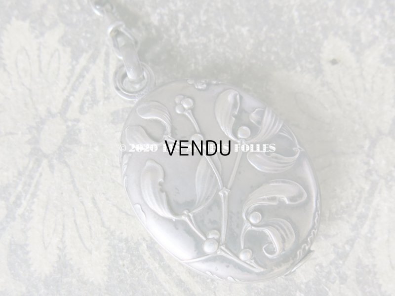 画像14: 1900年代 アンティーク シルバー製 シャトレーヌ ヤドリギ