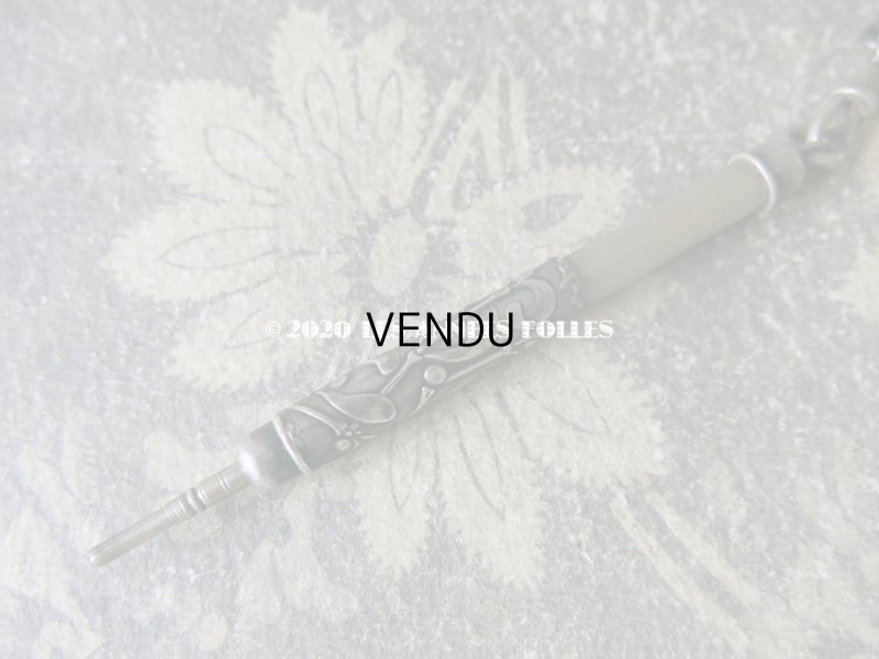 画像8: 1900年代 アンティーク シルバー製 シャトレーヌ ヤドリギ