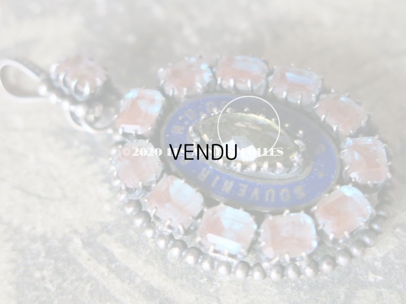 画像8: 19世紀 アンティーク サフィレットのロケットペンダント ルルドの泉のスーベニア ペンダント