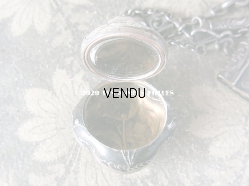 画像5: 1900年代 アンティーク シルバー製 シャトレーヌ ヤドリギ