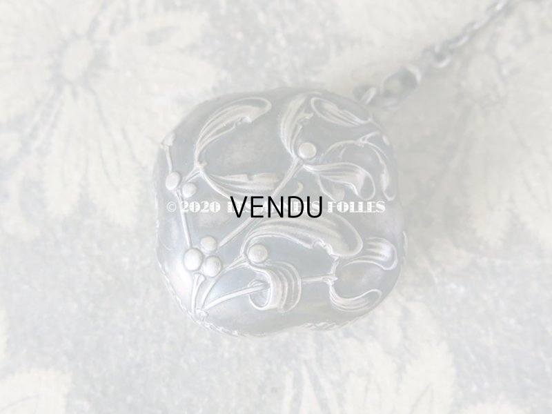 画像4: 1900年代 アンティーク シルバー製 シャトレーヌ ヤドリギ