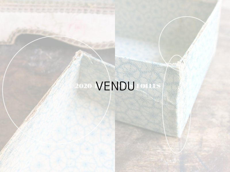 画像11: 【セール対象外】1900年代 アンティーク カルトナージュチェスト  薔薇模様