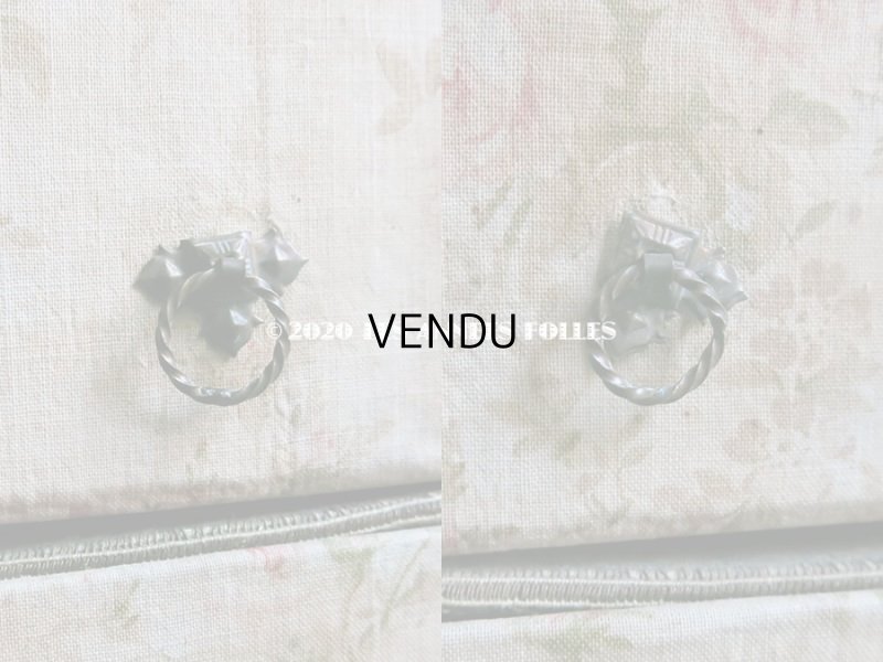 画像12: 【セール対象外】1900年代 アンティーク カルトナージュチェスト  薔薇模様