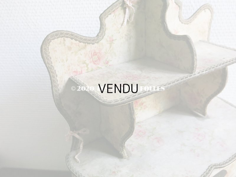 画像6: 【セール対象外】1900年代 アンティーク カルトナージュチェスト  薔薇模様