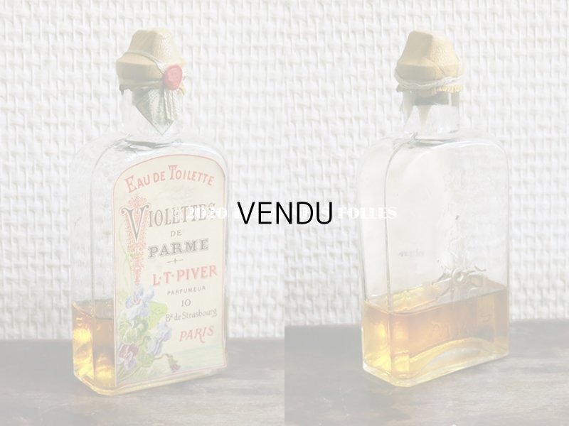 画像19: 1894年 アンティーク コフレ ボックス入り香水瓶 & オードトワレの香水瓶 & パウダーボックス & 石鹸 VIOLETTES DE PARME - L.T.PIVER -