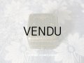 アンティーク ジュエリーボックス 金彩入り グリーン リングボックス