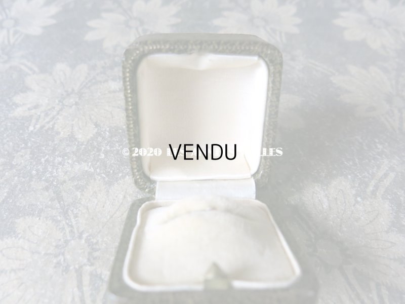 画像6: アンティーク ジュエリーボックス 金彩入り グリーン リングボックス