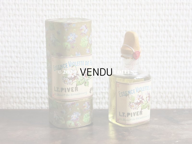画像11: 1894年 アンティーク コフレ ボックス入り香水瓶 & オードトワレの香水瓶 & パウダーボックス & 石鹸 VIOLETTES DE PARME - L.T.PIVER -