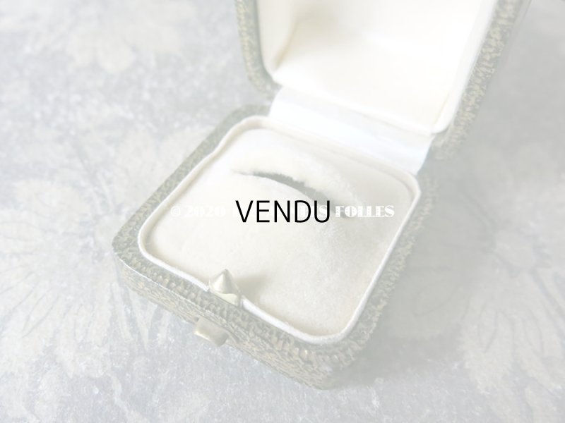 画像5: アンティーク ジュエリーボックス 金彩入り グリーン リングボックス