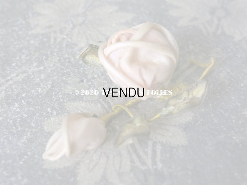 画像6: アンティーク 球状 淡いピンクの薔薇のロココモチーフ